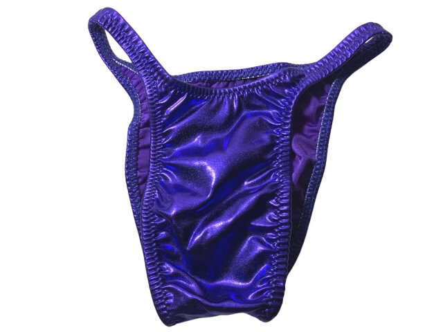 ジャグウェア　ブラジルカット　パープル　ビニール　ポージングスーツ　bcvyn09