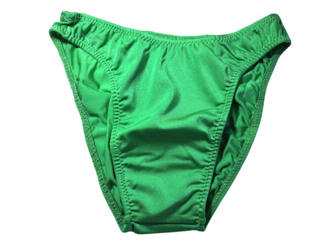 ジャグウェア　ヨーロピアンカット　ハラペーニョグリーン　ナイロンライクラ   ポージングスーツ　ec65b