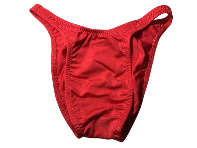 ジャグウェア フレンチカット ネオンレッド ナイロンライクラ ポージングスーツ fc22