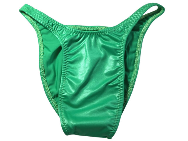 ジャグウェア　フレンチカット　エメラルドグリーン   ウェットルック　ポージングスーツ　fcc70