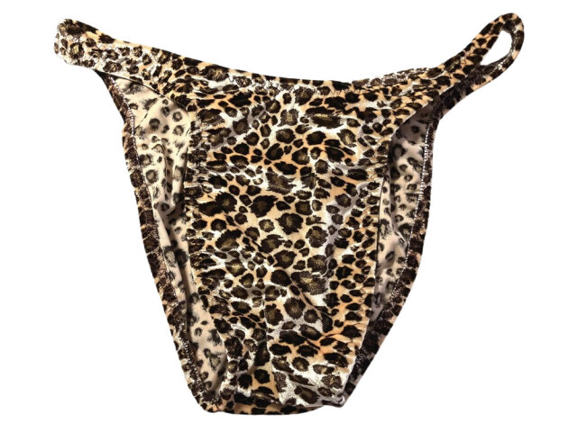 ジャグウェア　フレンチカット　豹柄ベルベット　ポージングスーツ　fcvelan11