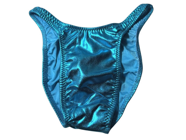 ジャグウェア　フレンチカット　ターコイズ   ビニール　ポージングスーツ　fcvyn01