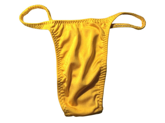 ジャグウェア  プレミアTバック　サングロウイエロー　ナイロンライクラ　ポージングスーツ　pt57-2