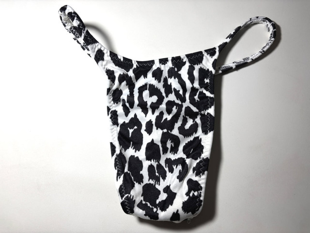 ジャグウェア プレミアTバック モノクロレオパード柄 ポージングスーツ ビルパン ptan11