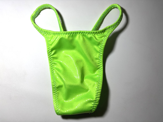 ジャグウェア プレミアTバック ライムグリーン クリアドット ポージングスーツ ビルパン ptcld05