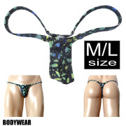BODYWEAR メンズビキニ　ステンドグラス柄　ウルトラマイクロ　Tバック　1001245