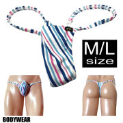 BODYWEAR メンズビキニ　クールストライプ　上向きTフロント　Tバック　1004251