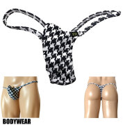 BODYWEAR メンズビキニ　ギンガムチェック柄　上向きTフロント　Tバック　1004260