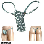 BODYWEAR メンズビキニ 2WAY 和柄スキン 唐草模様 上向きTフロント Tバック Mサイズ 1004270