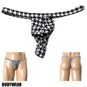 BODYWEAR メンズビキニ　ギンガムチェック柄　ウェストバインダー　Tバック　1053260