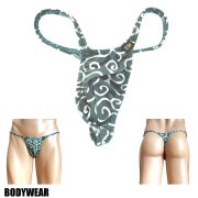 BODYWEAR メンズビキニ 2WAY 和柄スキン 唐草模様 シャープ　Tバック Mサイズ 1055270
