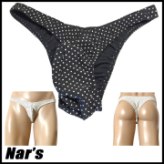 Nar's メンズビキニ ドット柄 Tフロント ハーフバック 1137