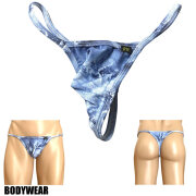 BODYWEAR メンズビキニ　ダメージデニム　トライアングルバック　Gストリング　1476262
