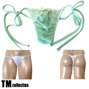 TMコレクション ユニセックスビキニ　NewT2M2　レースキュート　サイドリボン　Tバック　168370