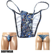 BODYWEAR メンズビキニ　ダマスク＆アート柄　上向きTフロント　リオバック　2005246