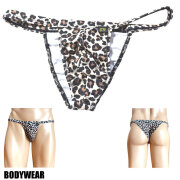 BODYWEAR メンズビキニ 2WAY アニマルスキン ヒョウ柄 ウェストバインダー　ハーフバック Mサイズ 2054271