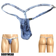 BODYWEAR メンズビキニ　ダメージデニム　ウルトラマイクロ　Gストリング　3003262