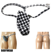 BODYWEAR メンズビキニ　ギンガムチェック柄　上向きTフロント　Gストリング　3006260