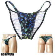 BODYWEAR メンズビキニ　ステンドグラス柄　サイドストリング　ハーフバック　3351245