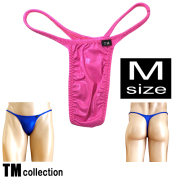 TMコレクション メンズビキニ MetallicSkin  ハギ無しシャープ Tバック highrise Mサイズ 335334