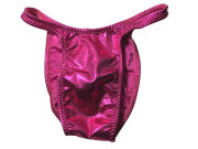 ジャグウェア　ブラジルカット　フクシア　ビニール　ポージングスーツ　bcvyn11