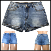 ホットパンツ スタンダード ハイストレッチデニム ミディアムウォッシュ hot pants hp1005