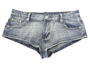 ホットパンツ ノンストレッチ デニム ローライズ  hp1024