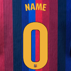 La Liga 26/27 オフィシャルネーム&ナンバー（ホーム用）