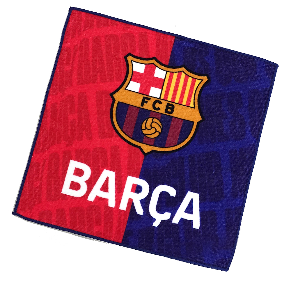 FCバルセロナ ハンドタオル （ブルー/レッド） メルカットバルセロナ