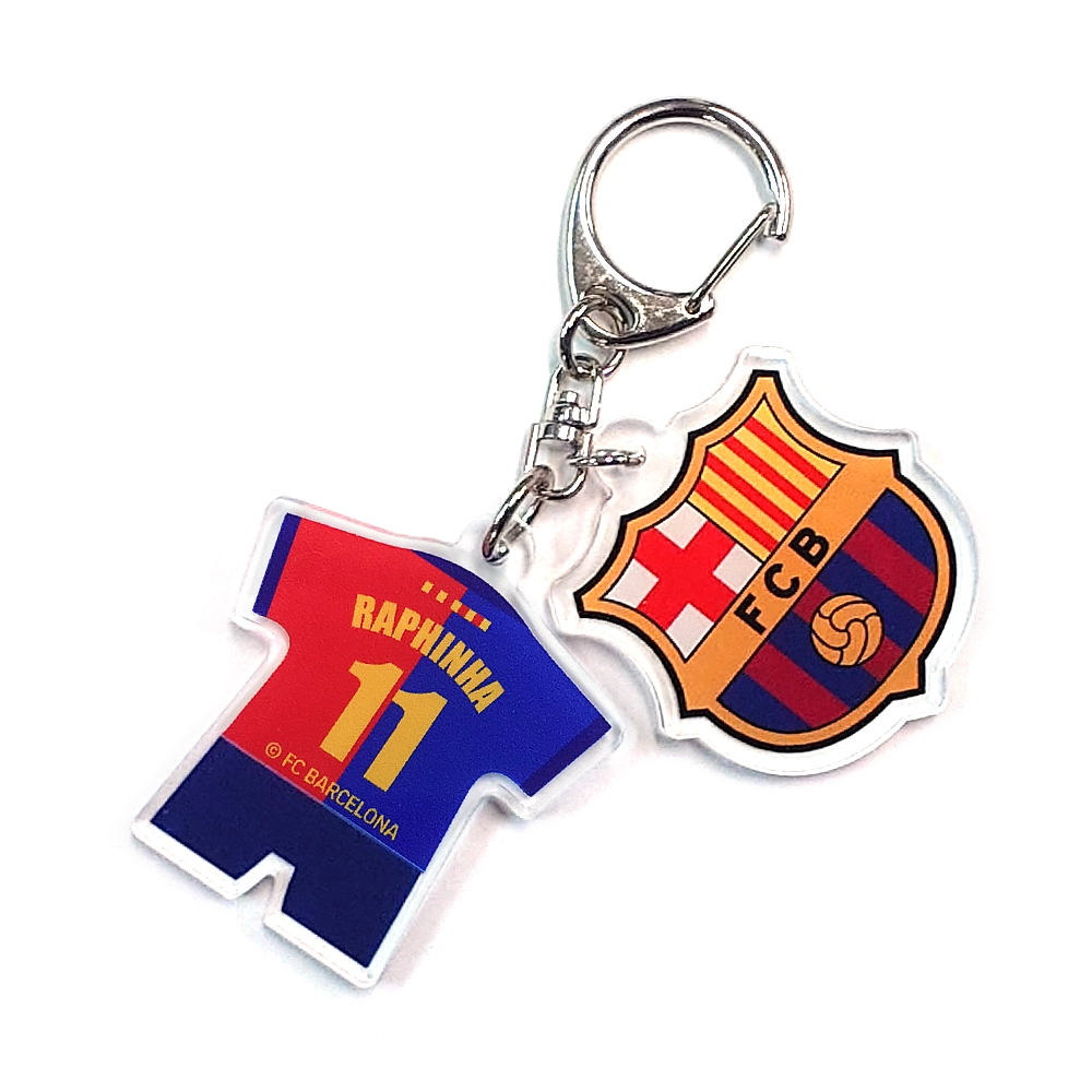 FCバルセロナ アクリル2連チャーム #11 RAPHINHA