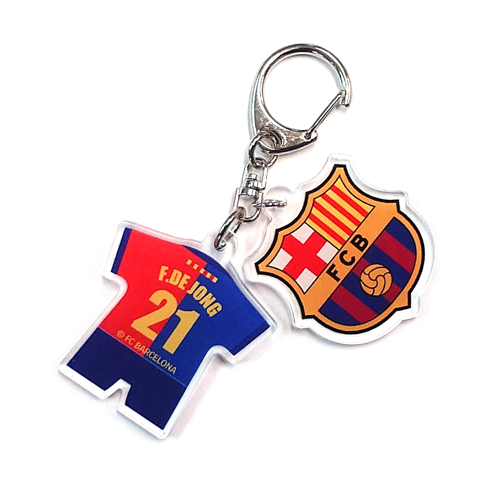 FCバルセロナ アクリル2連チャーム #21 F. DE JONG