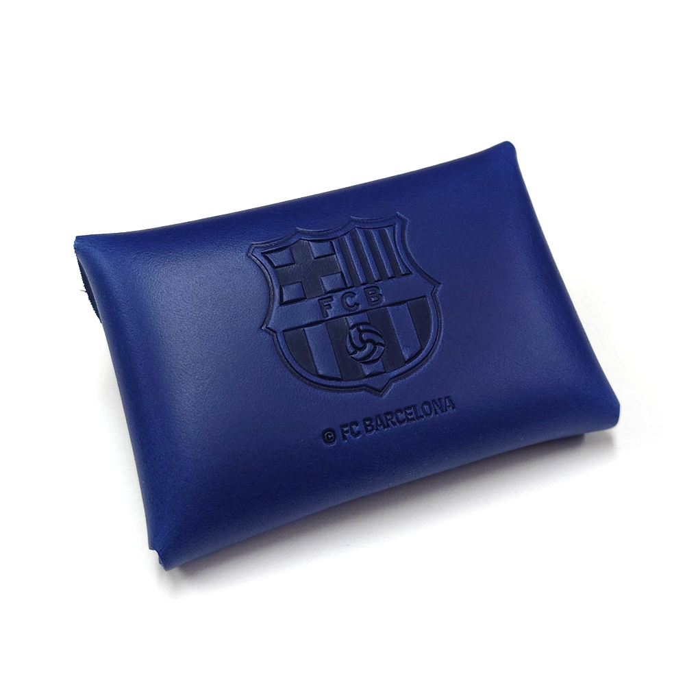 FCバルセロナ 本革 お札入れ 定期入れ カード入れ FCバルセロナ レザーカードケース メルカットバルセロナ