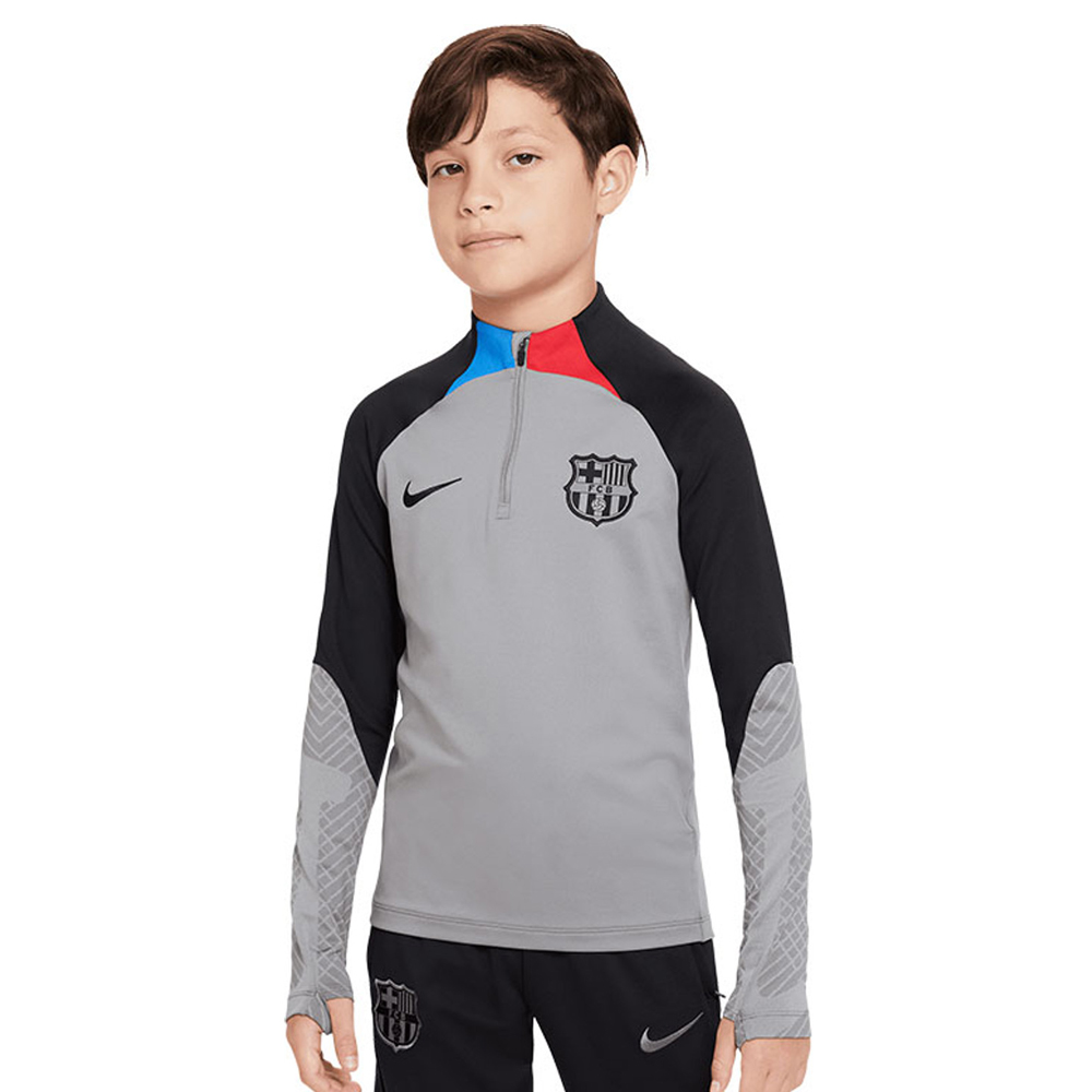 【日本未展開】 FCバルセロナ ジュニア ストライク ドリルトップ KS CL 22/23（スチールグレー/ブラック）
