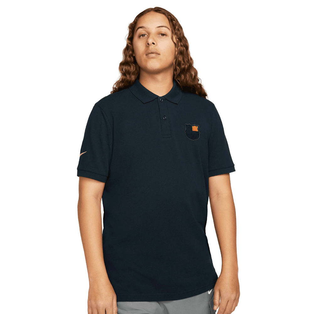 【日本未展開】 FCバルセロナ クレスト ポロ（ダークオブシディアン）