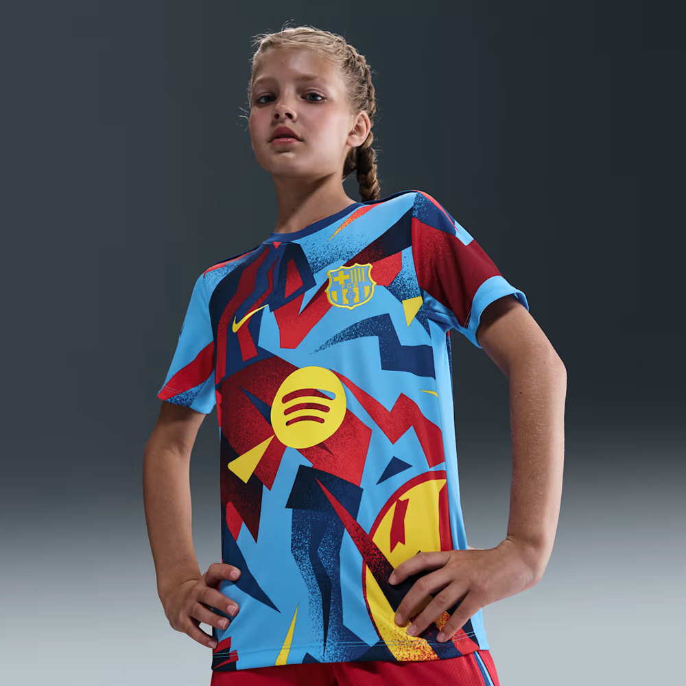 【日本未展開】 FCバルセロナ ジュニア DRI-FIT アカデミー プロ フォース（ユニバーシティブルー/ジムブルー/オプティイエロー）