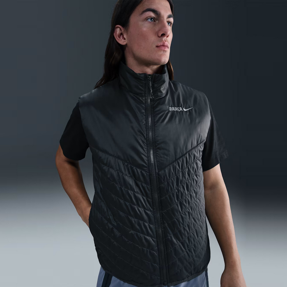 【日本未展開】 FCバルセロナ テック ウインドランナー サーマフィット ベスト 25/26 （アンスラサイト）
