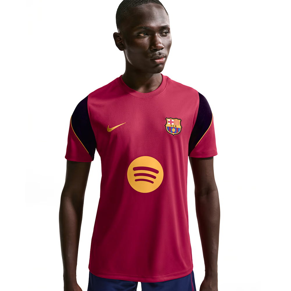 FCバルセロナ DRI-FIT ストライク S/S トップ 26/27 （ノーブルレッド/ブラックブルー）