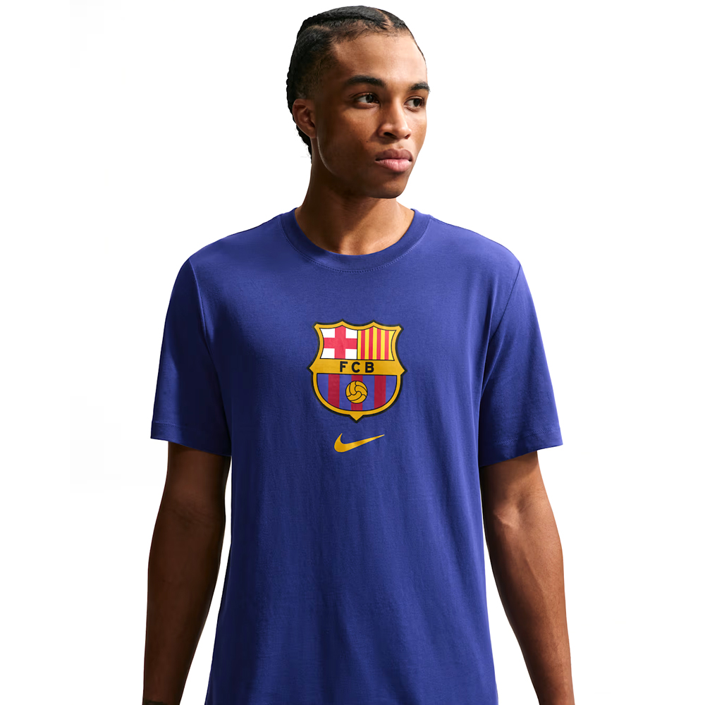 【日本未展開】 FCバルセロナ クレスト Tシャツ（ディープロイヤルブルー）