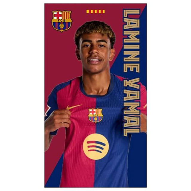 FCバルセロナ ビーチタオル LAMINE YAMAL