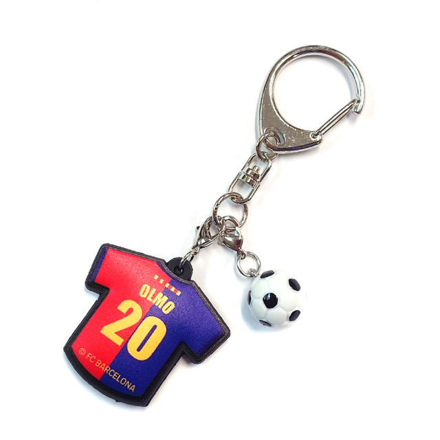 FCバルセロナ ユニ型ラバーキーホルダー #20 OLMO