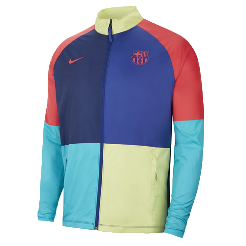 【日本未展開】 FCバルセロナ AWF ジャケット 20/21 （ディープロイヤルブルー/ブルーボイド/ライトファッションレッド/オラクルアクア）
