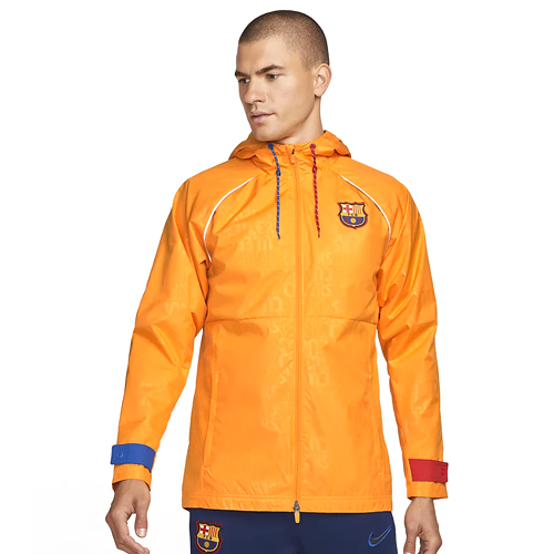 【日本未展開】 FCバルセロナ AWF ジャケット GX 21/22 （ビビッドオレンジ）