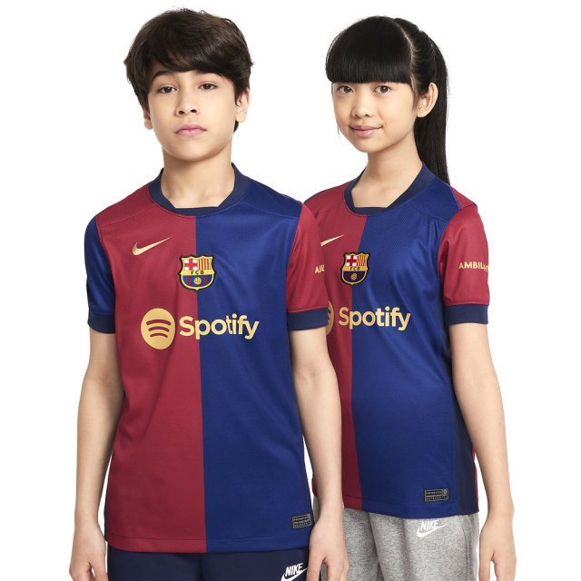 FCバルセロナ ジュニア スタジアム ホーム S/S ユニフォーム 24/25