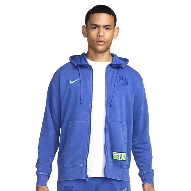 FCバルセロナ クラブ FT 3R GX フルジップフーディ 24/25 （ハイパーロイヤル/ライムブラスト）