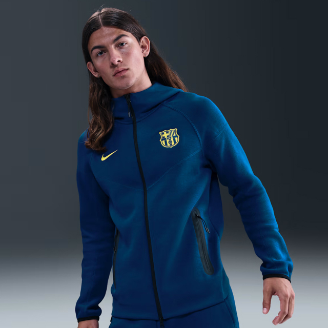 【日本未展開】 FCバルセロナ テック ウインドランナー ジャケット 25/26 フォースキット （ジムブルー）