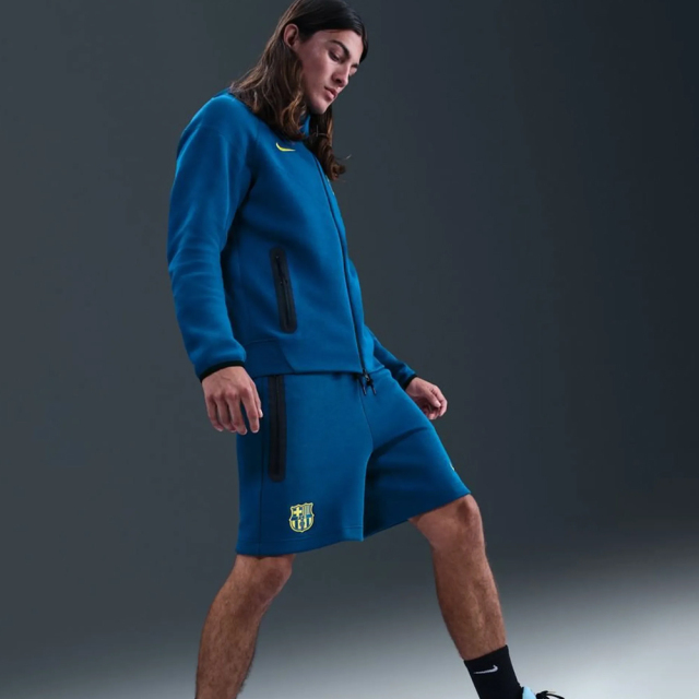 NIKE バルセロナ フリース FCバルセロナ ナイキ メンズ ネイビー テックジャケット – Barça