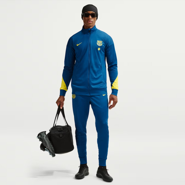 【日本未展開】 FCバルセロナ ストライク ニット トラックスーツ 25/26  SE（ジムブルー/オプティイエロー）