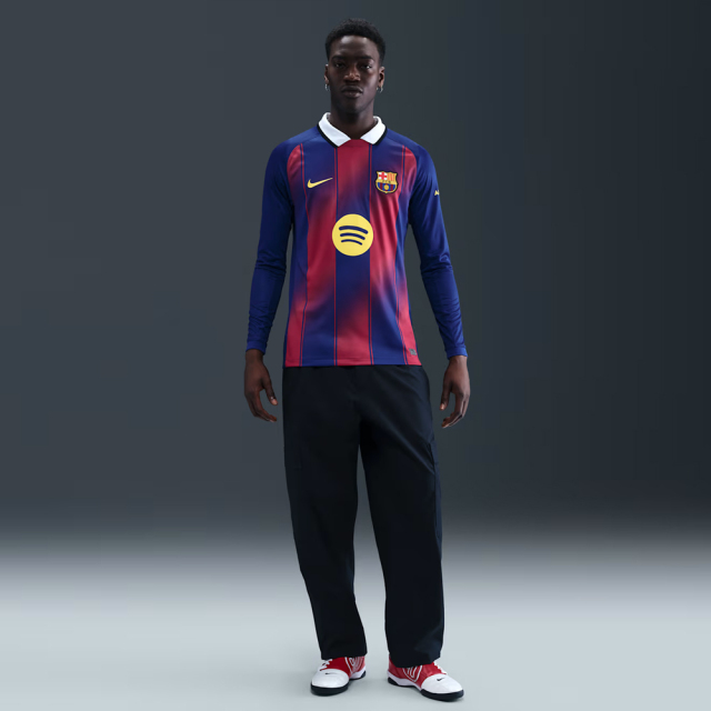 日本未展開】 FCバルセロナ スタジアム ホーム L/S ユニフォーム 25/26