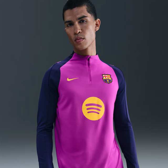 FCバルセロナ ストライク ドリルトップ 25/26 (ビビッドパープル/インペリアルパープル)