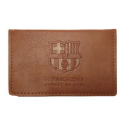 FCバルセロナ PU カードホルダー （ブラウン）